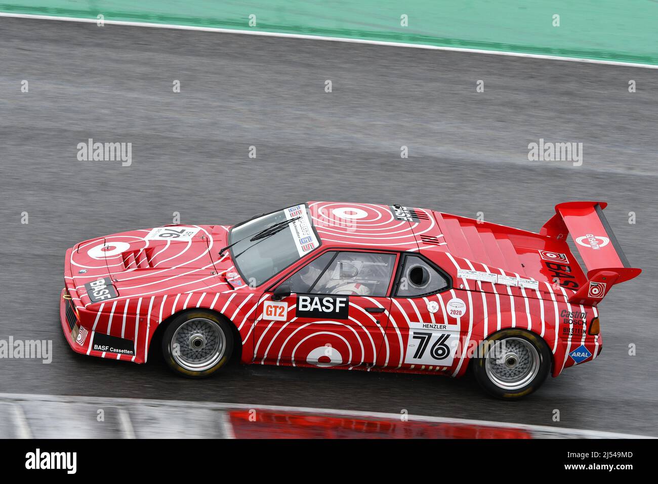 Scarperia, 3 avril 2022: BMW M1 de l'équipe GS Sport BASF Procar Series 1979 ex H.J.coincé en action pendant Mugello Classic 2022 au circuit Mugello à Ital Banque D'Images