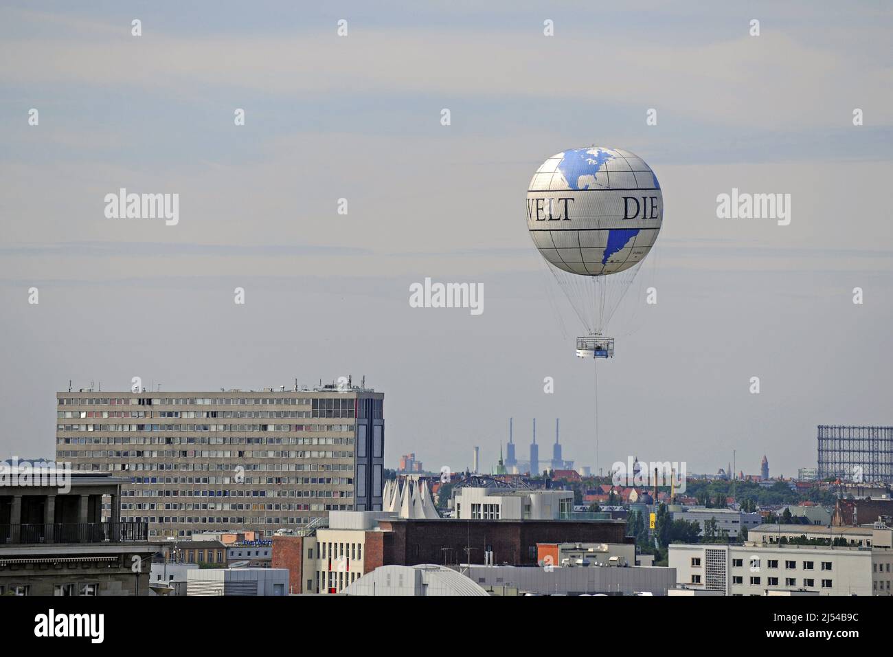 Ballon captif HighFlyer sur les toits de Berlin, Allemagne, Berlin Banque D'Images