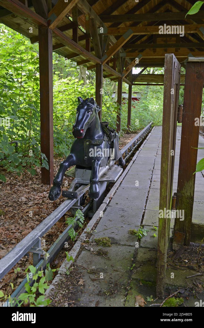 Spreepark, promenade amusante dans l'ancien parc d'attractions de la RDA, Allemagne, Berlin Banque D'Images