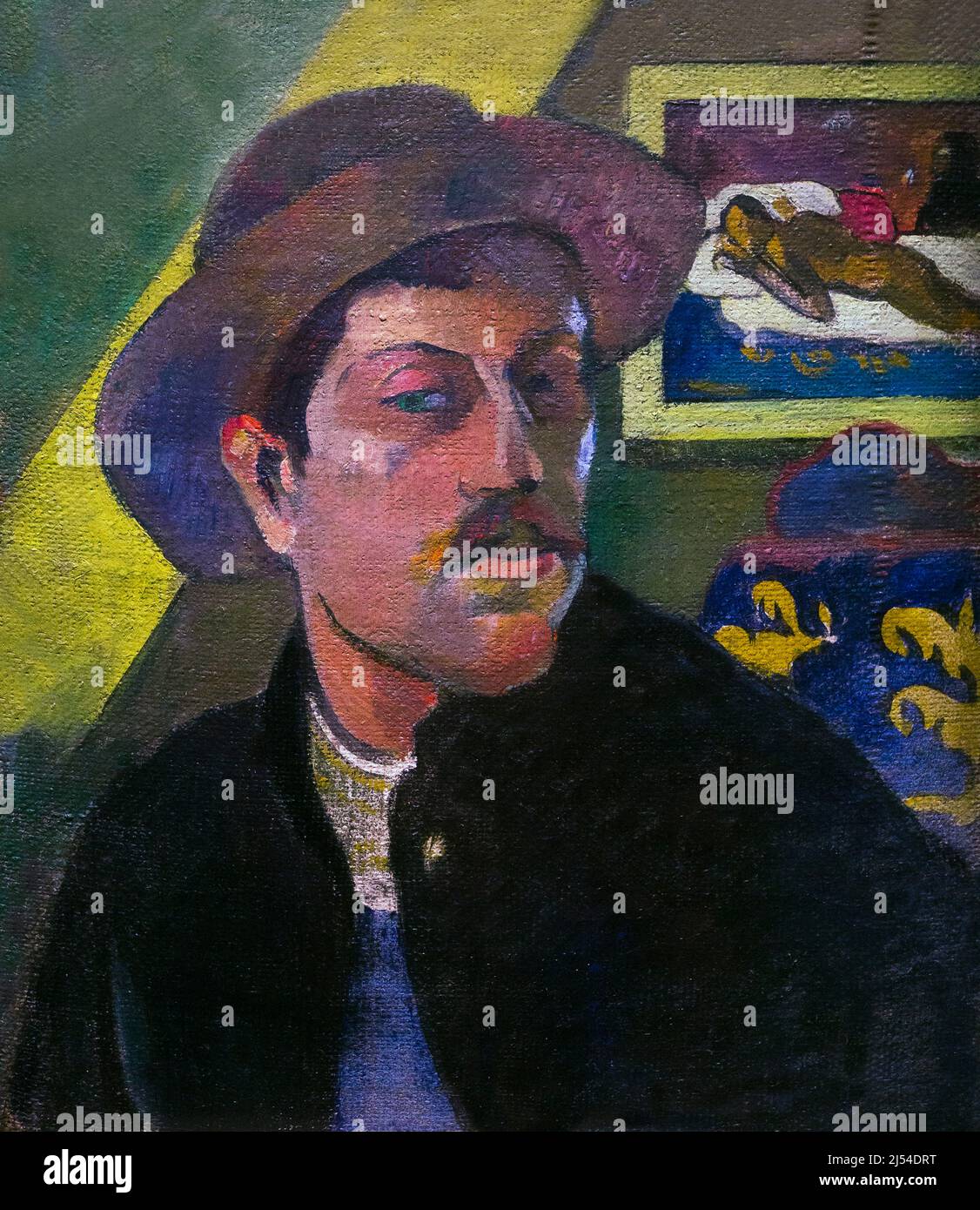 Autoportrait, Portrait de l'artiste, Paul Gauguin, 1893, Musée d'Orsay, Paris, France, Europe Banque D'Images