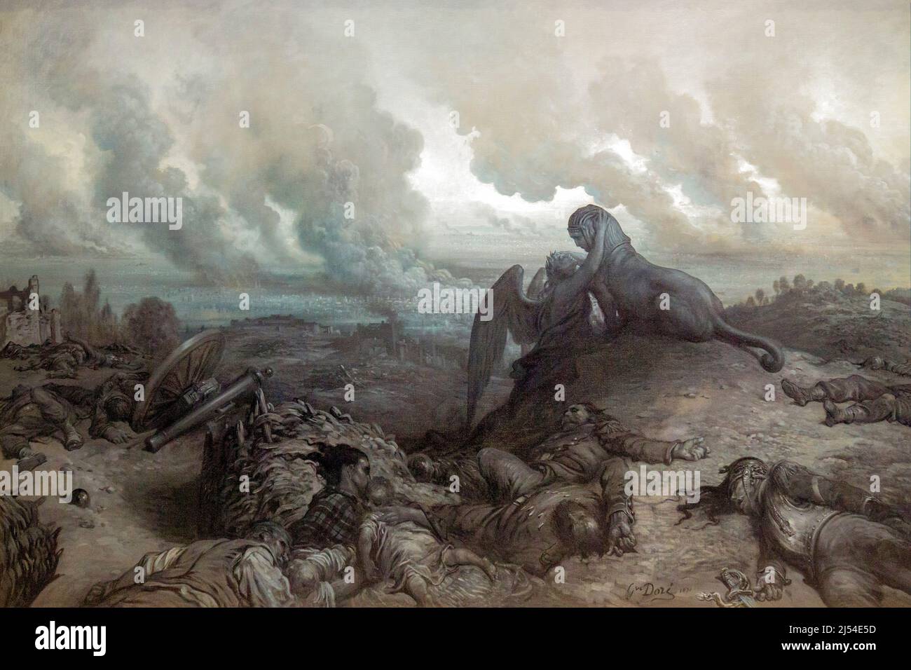 Enigma, Gustave Dore, 1871, Musée d'Orsay, Paris, France, Europe Banque D'Images