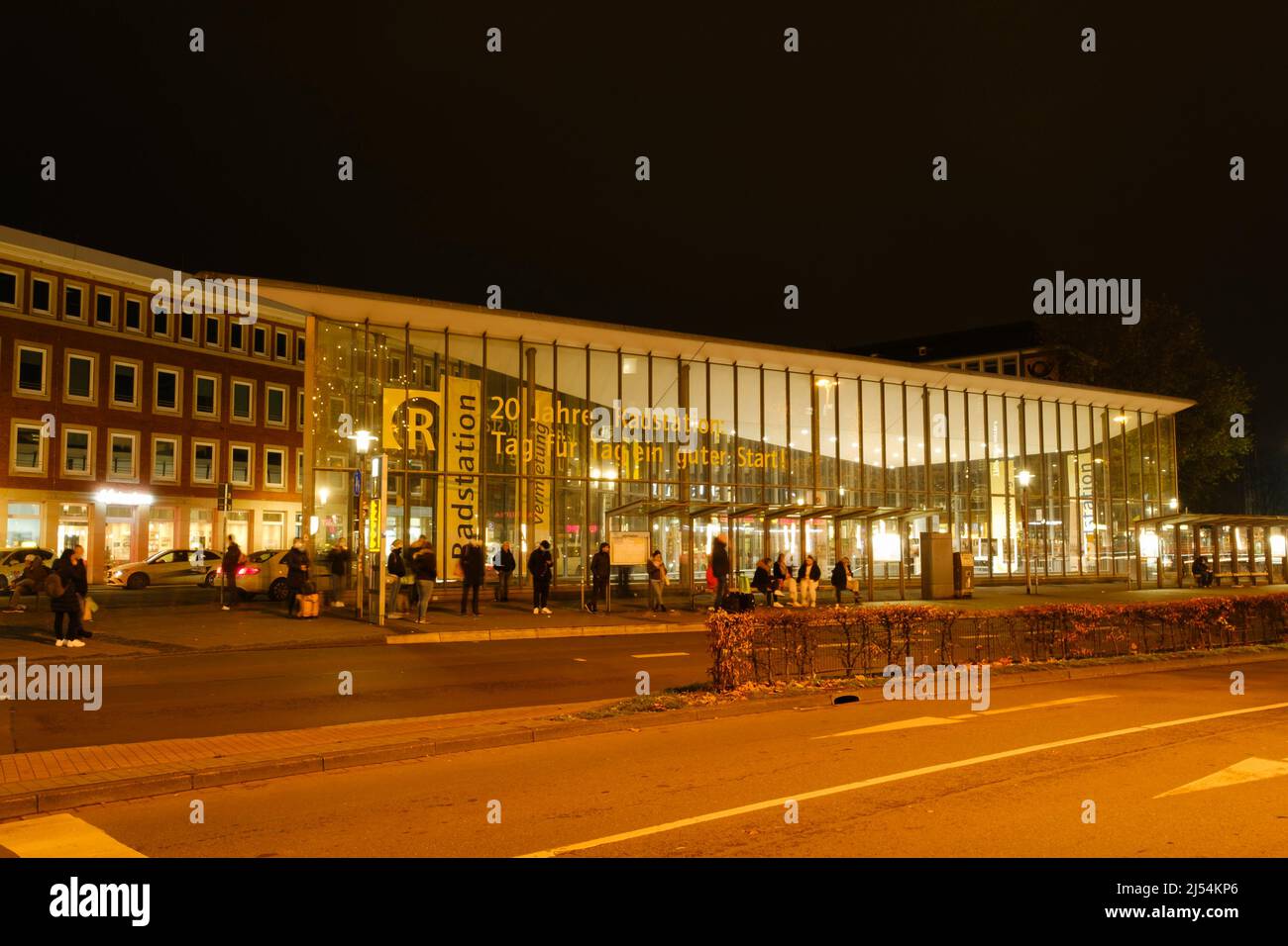 Station de vélo moderne à Münster Banque D'Images