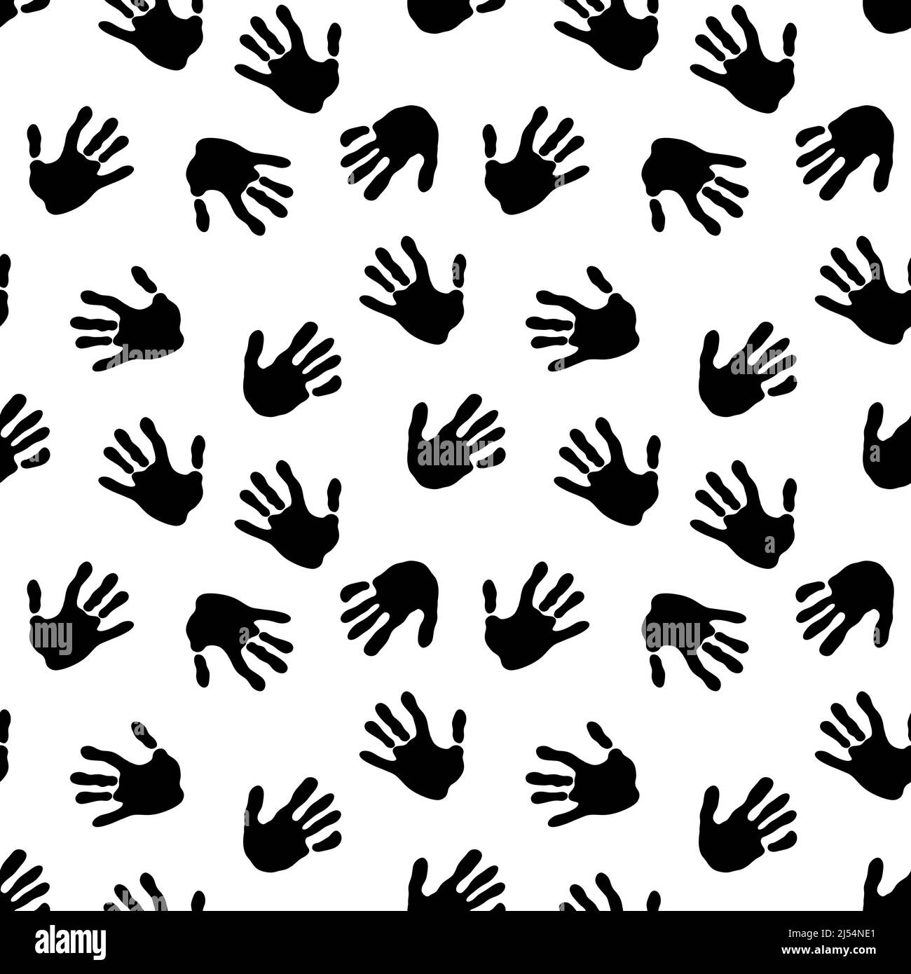 Motifs sans couture pour les mains pour les enfants, pour les tissus et l'emballage, les cadeaux, les cartes, le linge de maison et le papier d'emballage Banque D'Images