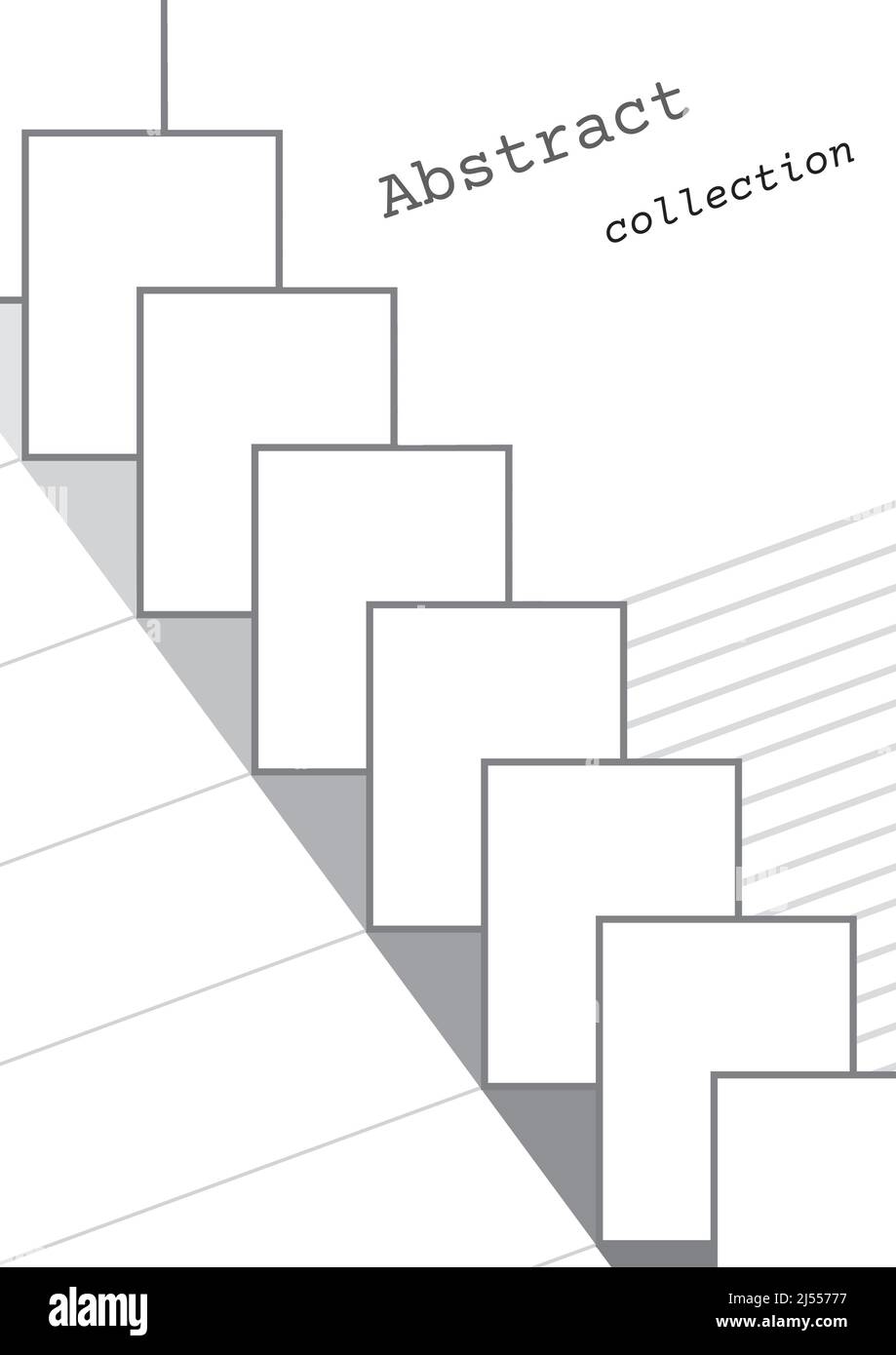 Brochure ou cahier de notes de l'entreprise géométrique. Brochure d'identité de l'entreprise. Présentation commerciale Vector, contexte. Illustration de Vecteur