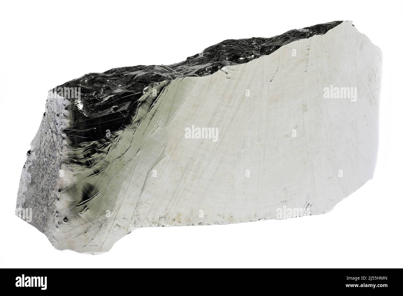 germanium fin à 99,999 % isolé sur fond blanc Banque D'Images