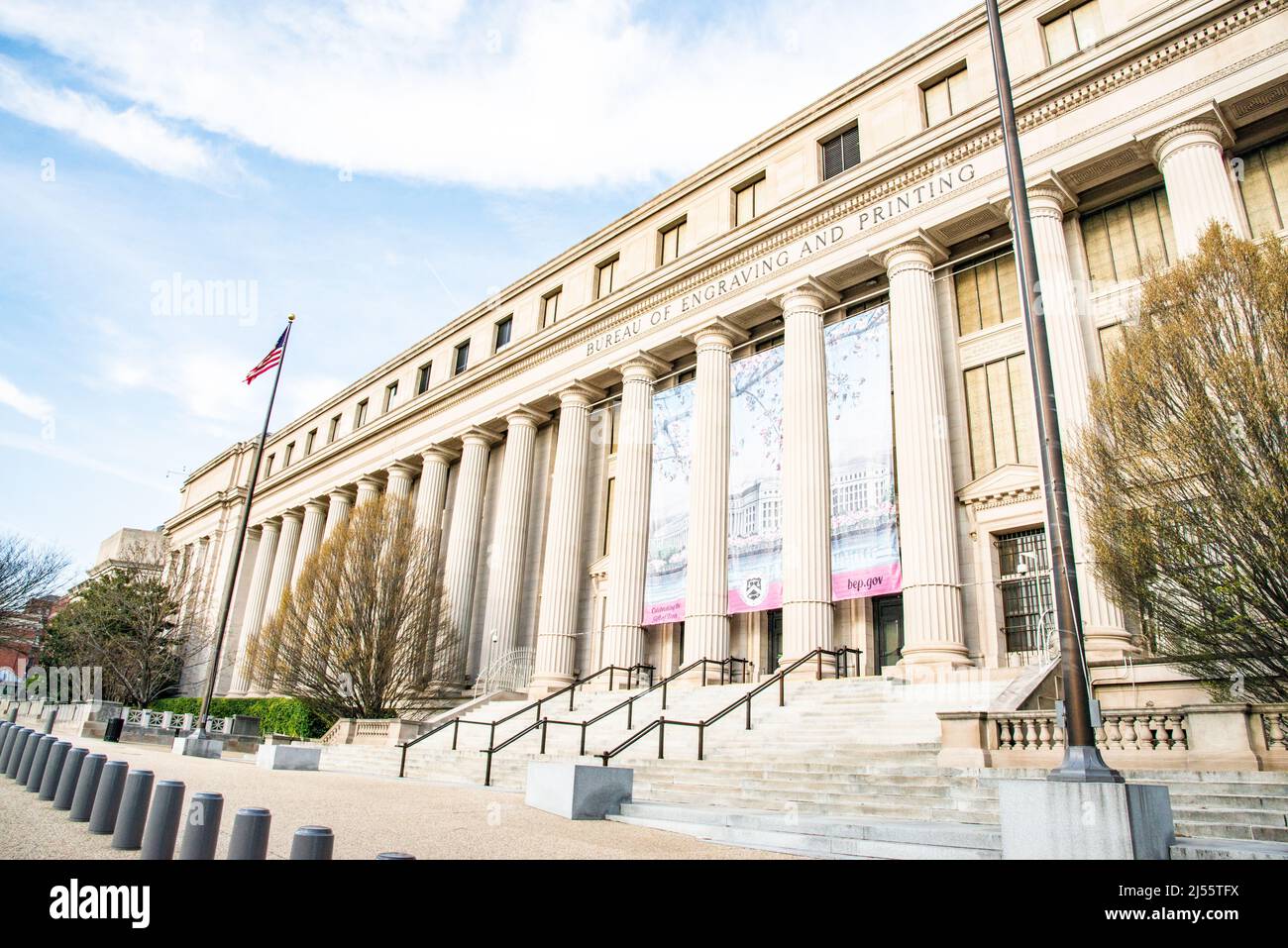 Le Bureau d'gravure et d'impression (BEP) est un organisme gouvernemental du Département du Trésor des États-Unis Banque D'Images