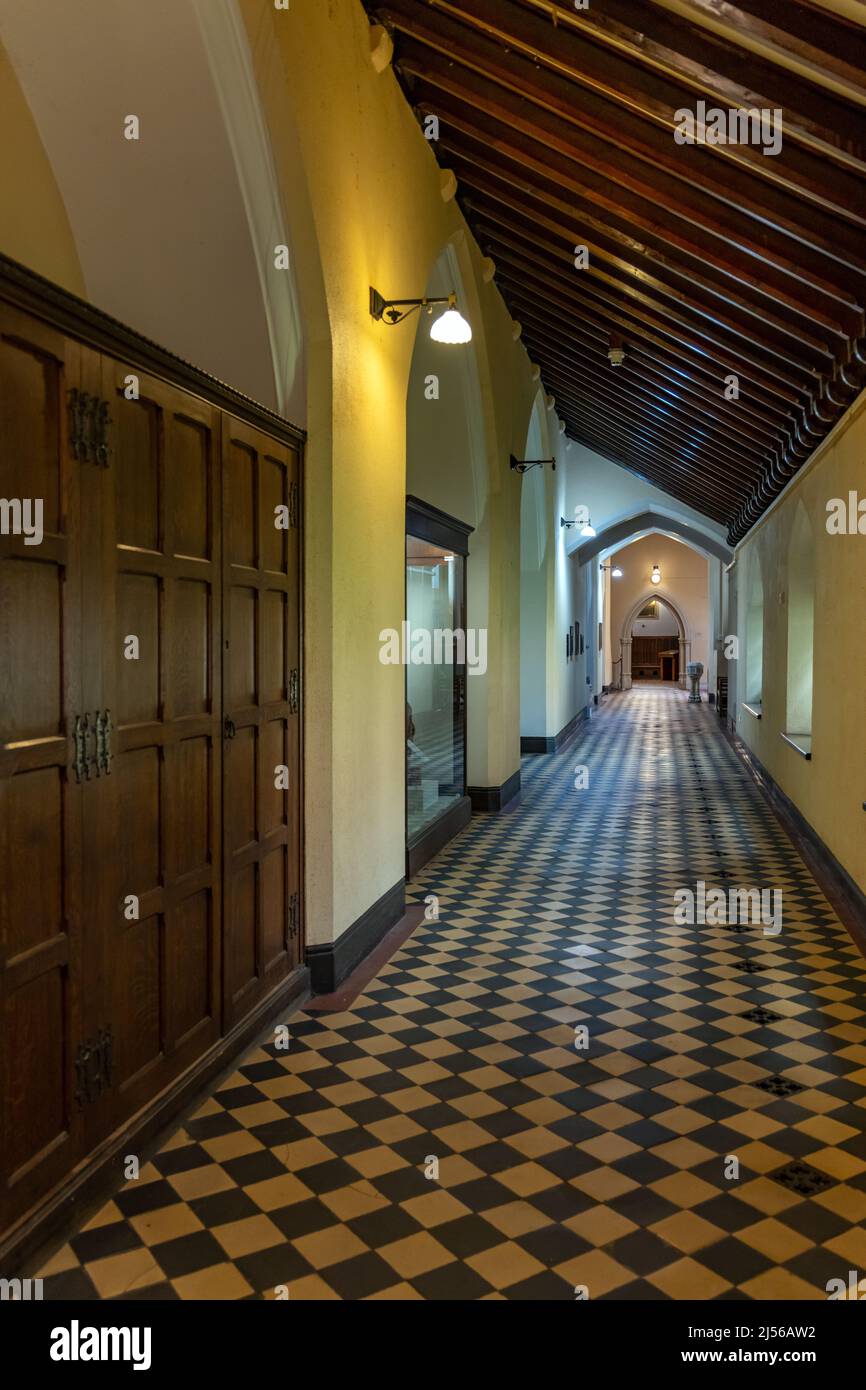 Intérieur du Ushaw College dans le comté de Durham, Angleterre, Royaume-Uni Banque D'Images