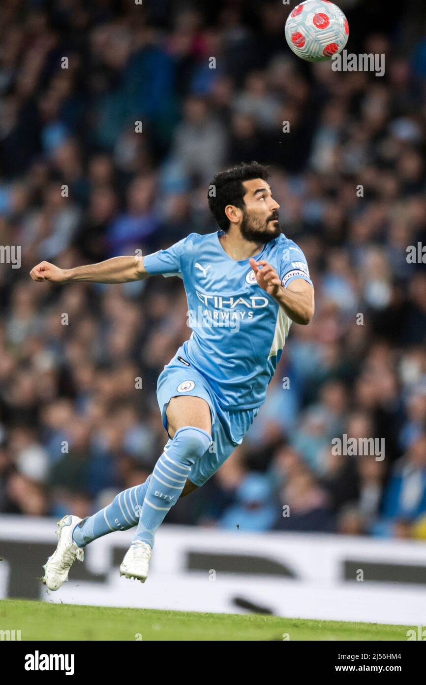 Manchester, Royaume-Uni, 20 avril 2022, Ilkay Gundogan de Manchester City. Date de la photo : jeudi 21 avril 2022. Le crédit photo devrait se lire: Anthony Devlin/Alamy Live News/Alamy Live News Banque D'Images