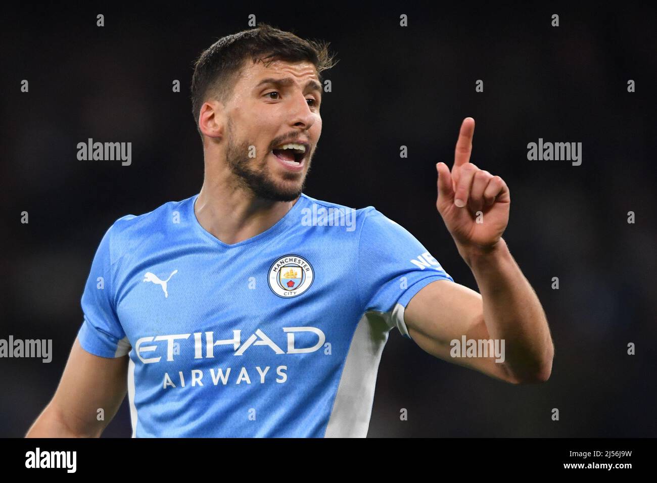 Manchester, Royaume-Uni, 20 avril 2022, Ruben Dias, de Manchester City. Date de la photo : jeudi 21 avril 2022. Le crédit photo devrait se lire: Anthony Devlin/Alamy Live News/Alamy Live News Banque D'Images