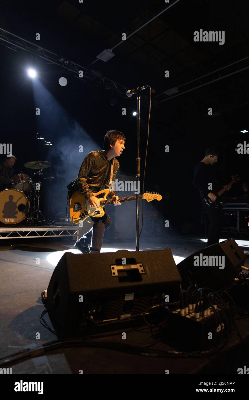 Newcastle UK, 20th avril 2022, Johnny Marr joue un concert intime à Newcastle au sein du syndicat des étudiants de l'université de Northumbria avant sa tournée britannique avec Blondie Banque D'Images