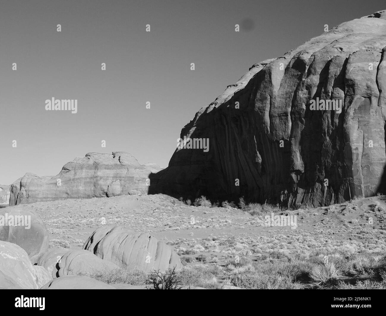 Monument Valley, Arizona dans la nation indienne Navajo près de l'angle nord-est de l'Utah, frontière de l'Arizona. Oljato - Monument Valley Banque D'Images