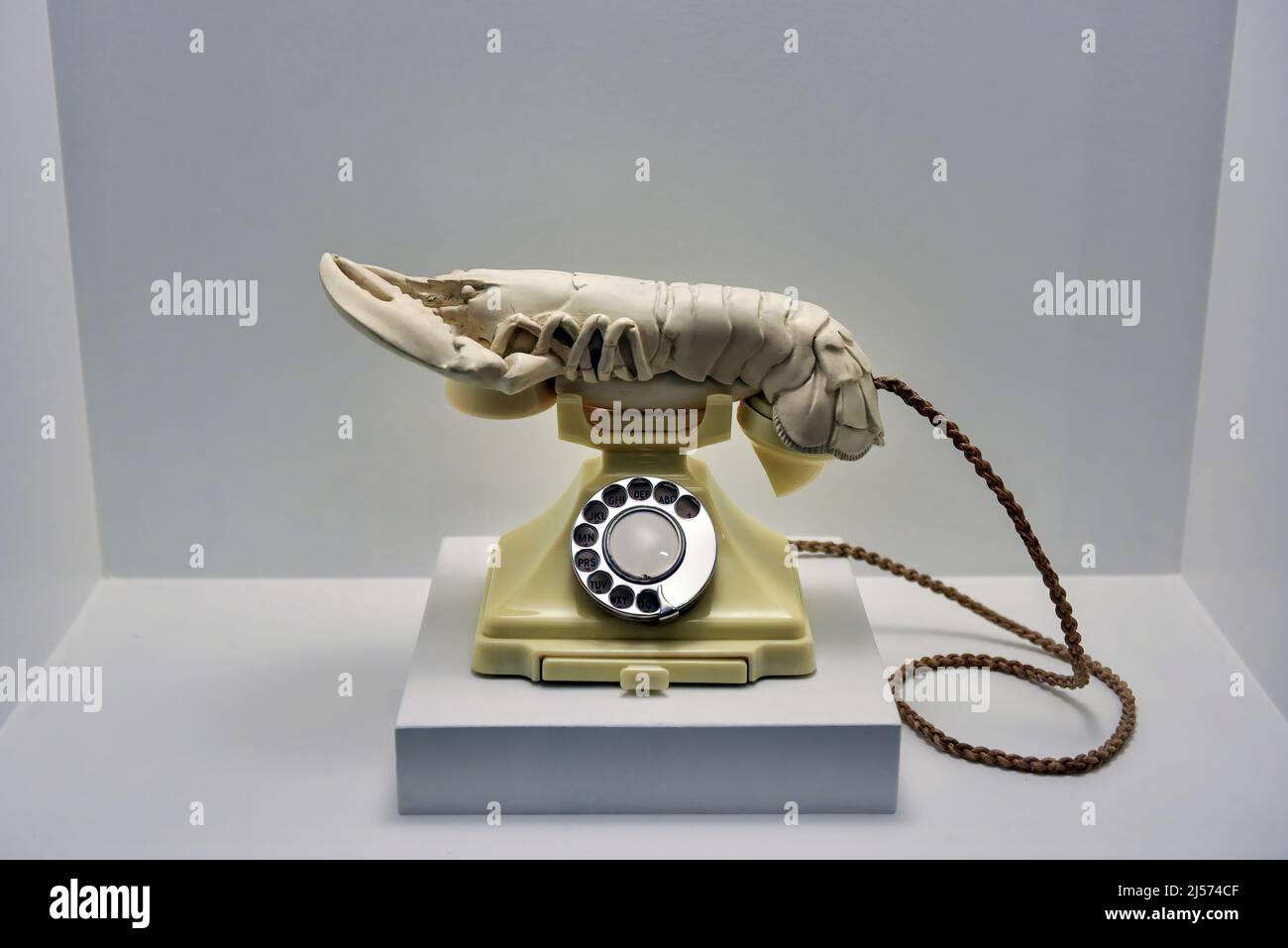 Salvador Dali Sculpture, The Lobster Telephone, 1936-38, l'une des six Commised. Exposé au Musée Salvador Dali, Saint-Pétersbourg, FLA Banque D'Images