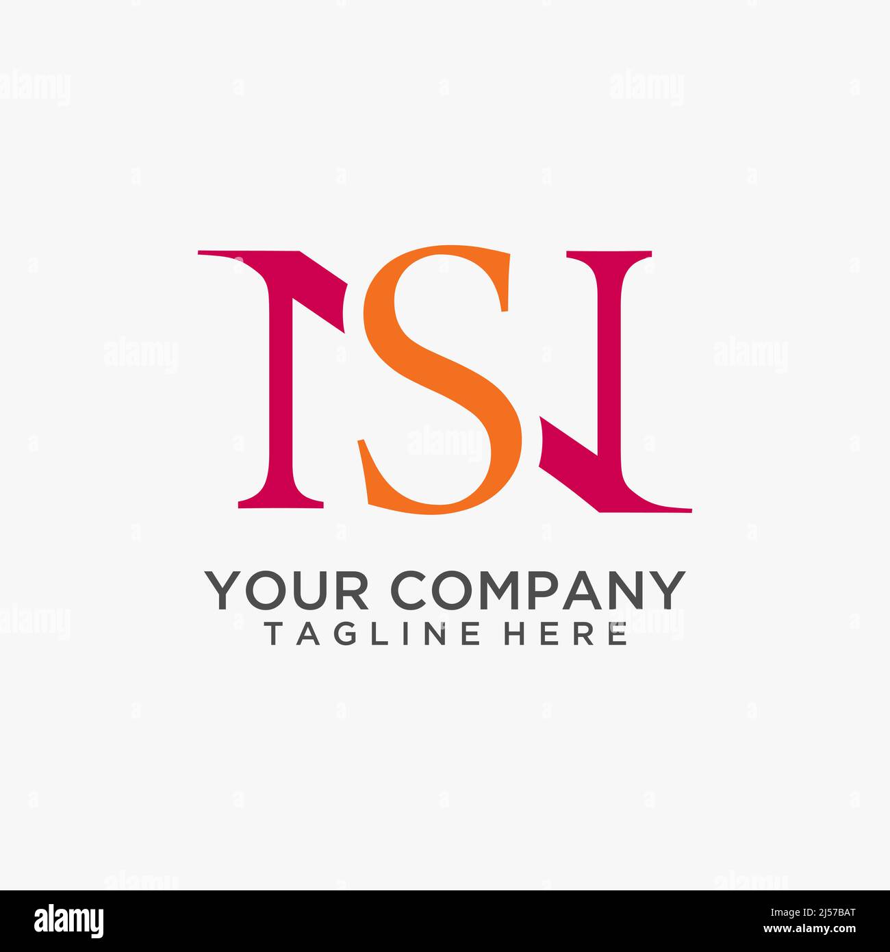 Logo lettre NS Illustration de Vecteur