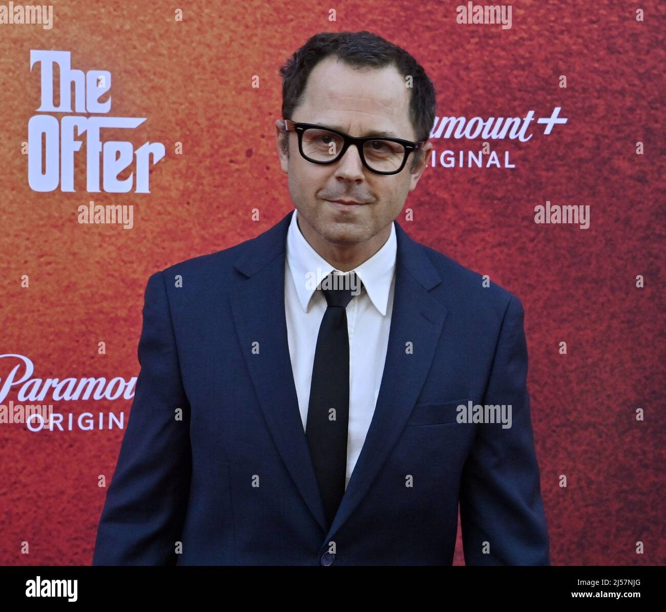 Los Angeles, États-Unis. 21st avril 2022. Giovanni Ribisi, membre du casting, assiste à la première de la nouvelle série de drames biographiques Paramount « The Offer » aux studios Paramount de Los angles le mercredi 20 avril 2022. Scénario : le producteur Oscar Albert S. Ruddy a jamais révélé des expériences de fabrication du « parrain » (1972). Photo de Jim Ruymen/UPI crédit: UPI/Alay Live News Banque D'Images