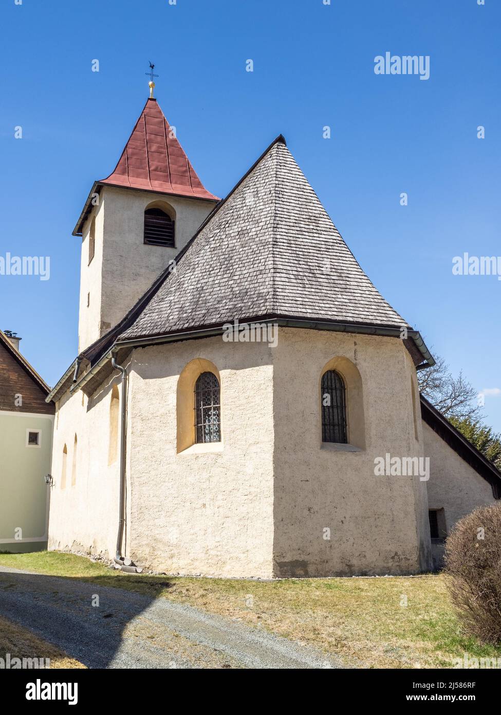 Filialkirche St. Nikolaus, Hinterlobming, Steiermark, Oesterreich Banque D'Images