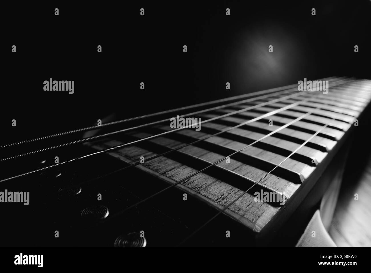 Guitare électrique classique à six cordes. Banque D'Images
