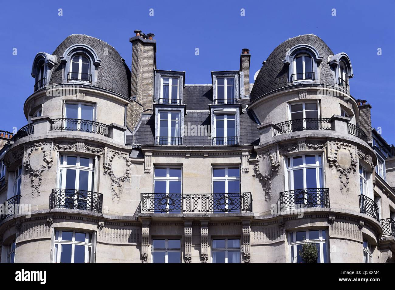 Architecture Haussmann - Paris - France Banque D'Images