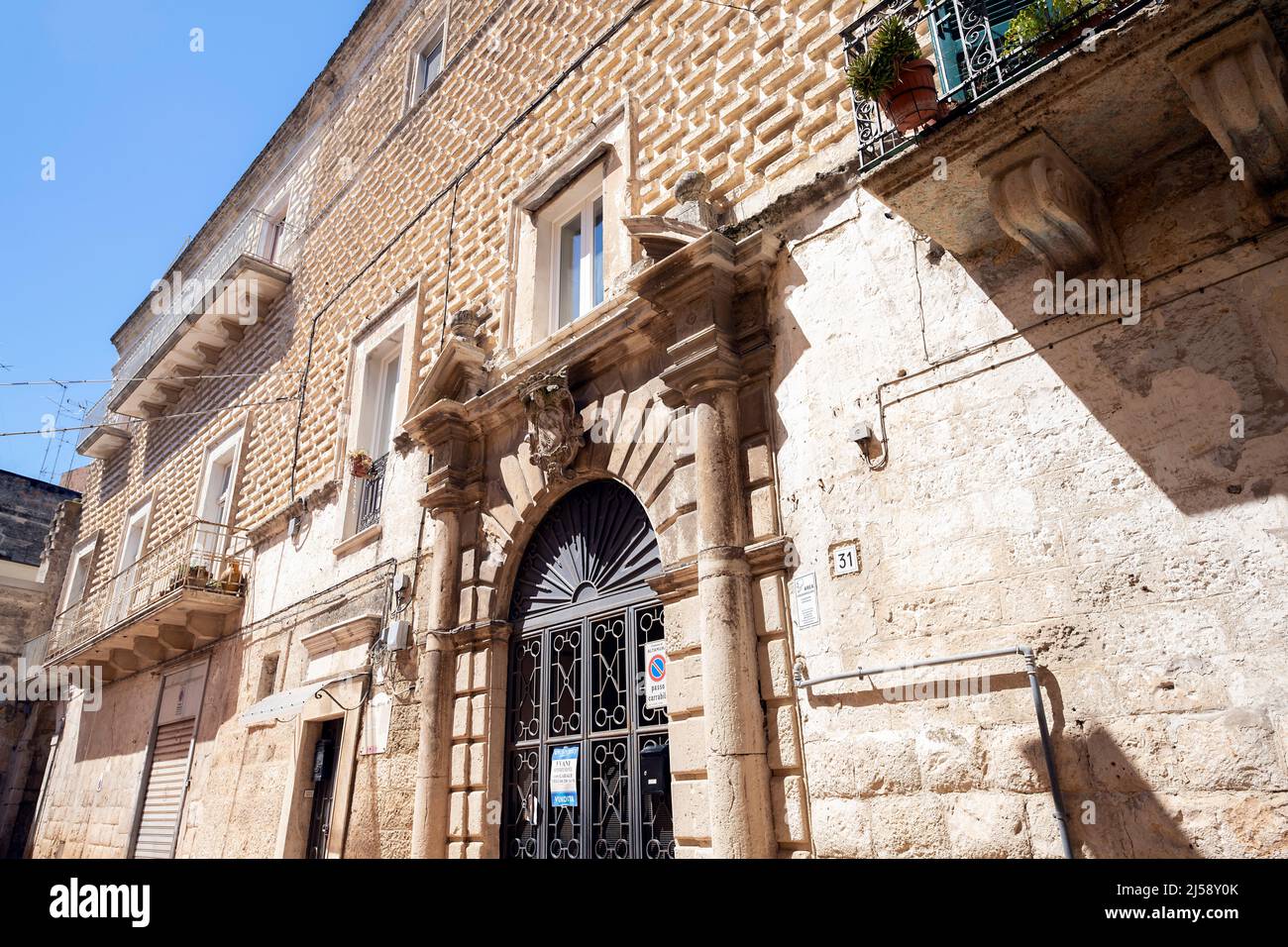 Le Palazzo Filo, construit par le Filo Comtes - l'une des plus anciennes et des plus prestigieuses familles nobles de la ville - entre les 16th et 18th siècles, clos Banque D'Images