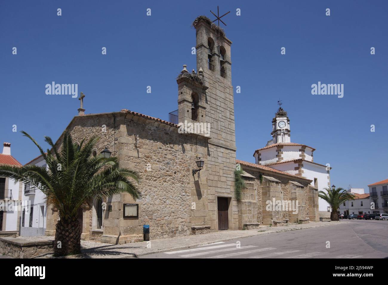 Église de Malpartida de Caceres, Estrémadure, Espagne Banque D'Images