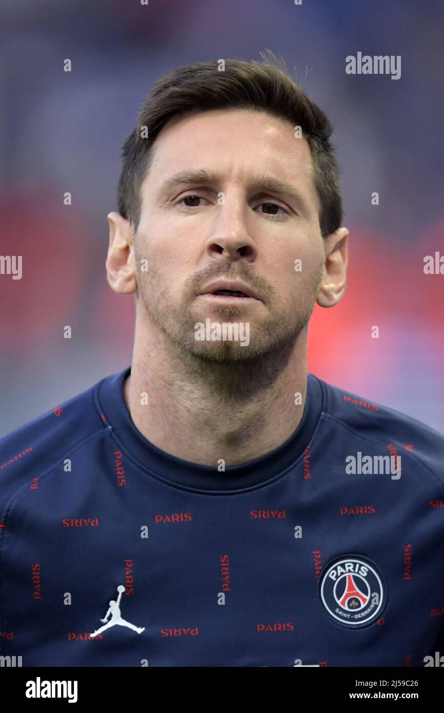 PARIS - Lionel Messi de PARIS SAINT-GERMAIN lors du match de la Ligue française 1 entre Paris Saint-Germain et l'Olympique Marseille au Parc des Princes à Paris, France, le 17 avril 2022. ANP | hauteur hollandaise| GERRIT DE COLOGNE Banque D'Images