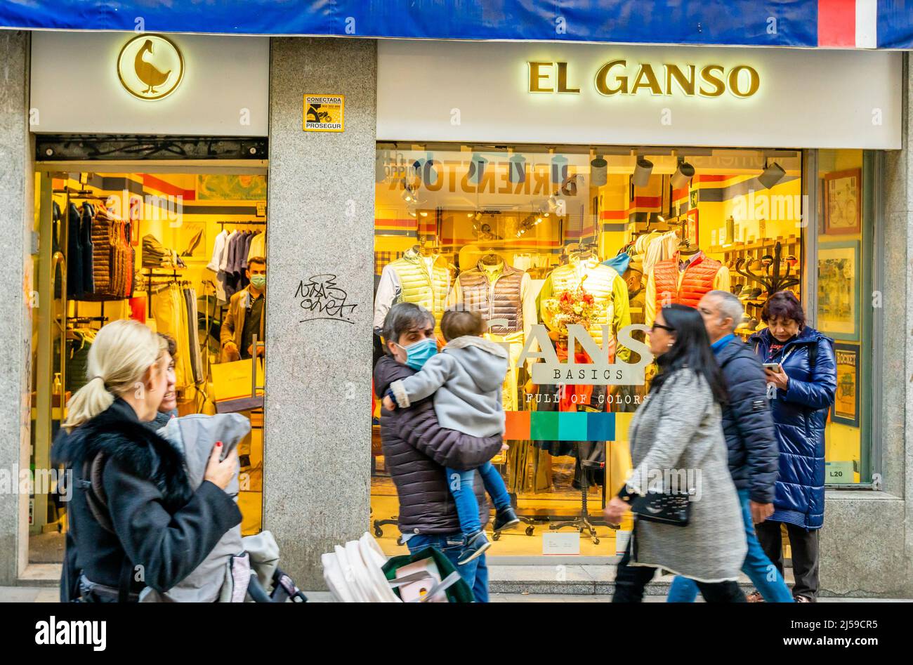 El Ganso, magasin de vêtements à Madrid, Espagne Banque D'Images