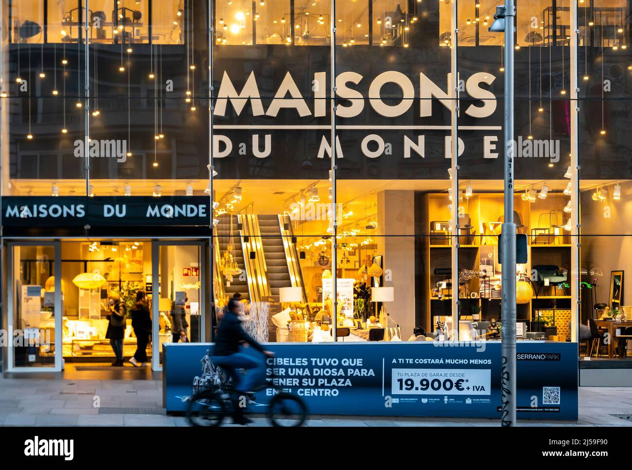 Maisons du monde un magasin de meubles français et de décoration d'intérieur, Calle de Serrano, Madrid, Espagne Banque D'Images