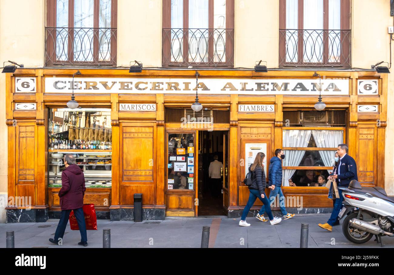 Cerveceria Alemana Madrid Banque De Photographies Et D images Haute cerveceria-alemana-madrid-banque-de-photographies-et-d-images-haute