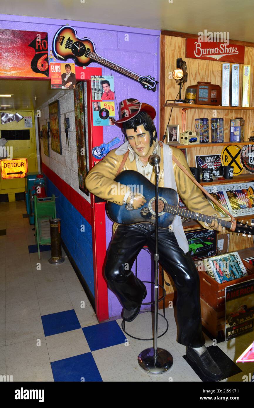 Dans la boutique de souvenirs de Seligman Banque D'Images