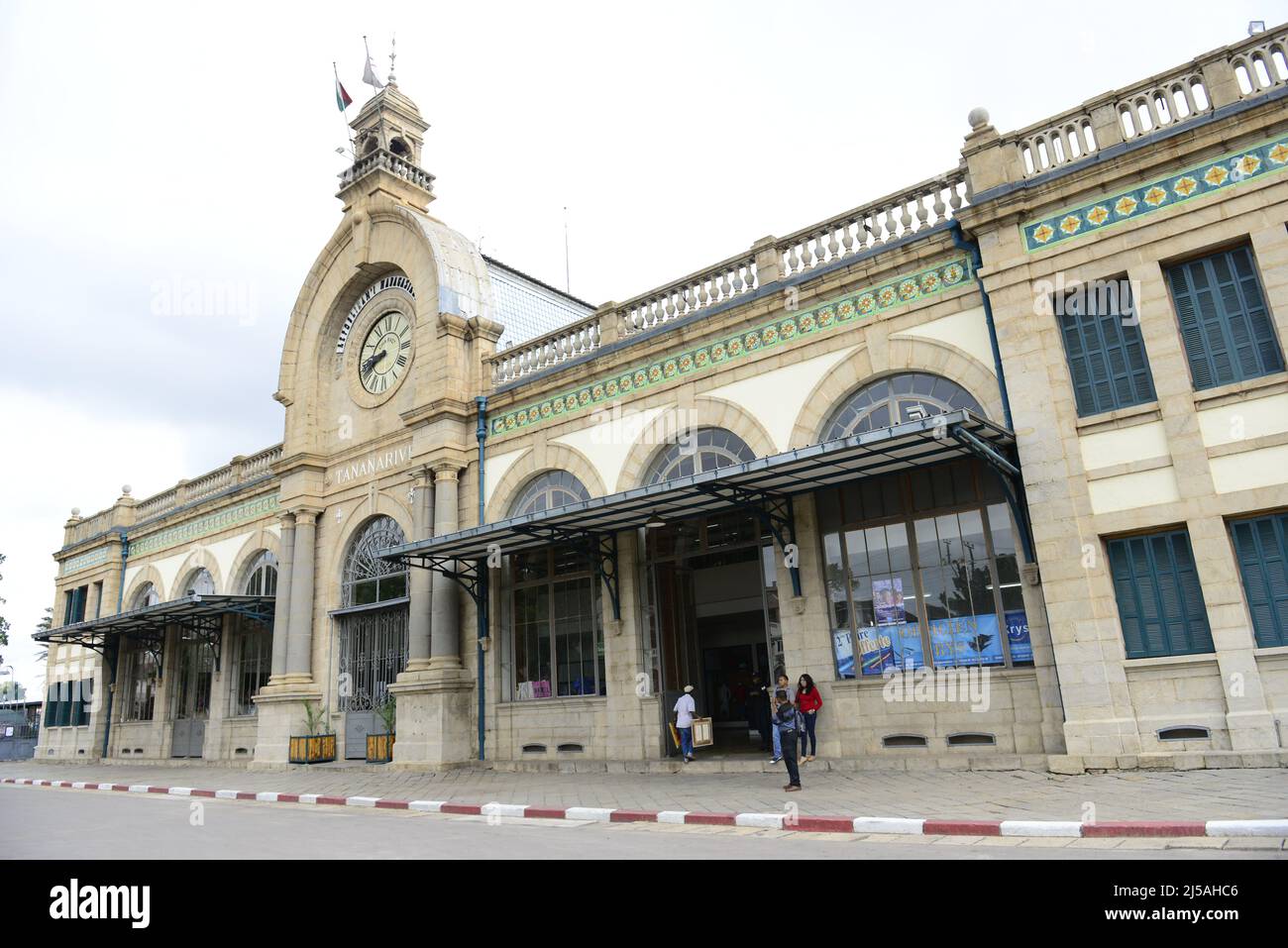 La gare centrale d'Antananarivo, Madagascar. Banque D'Images