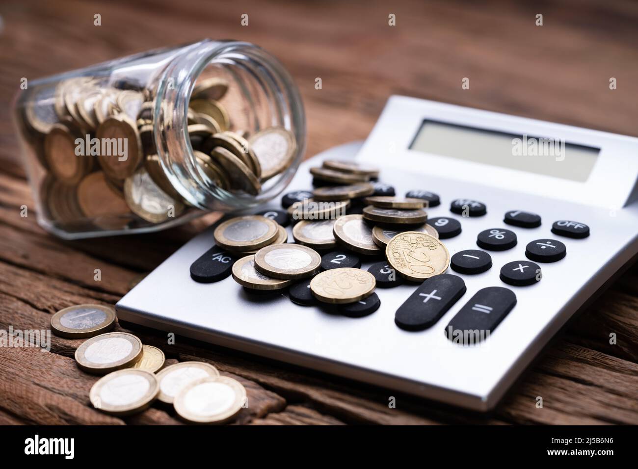 Argent Budget et Comptabilité fiscale. Calculer l'assurance Banque D'Images