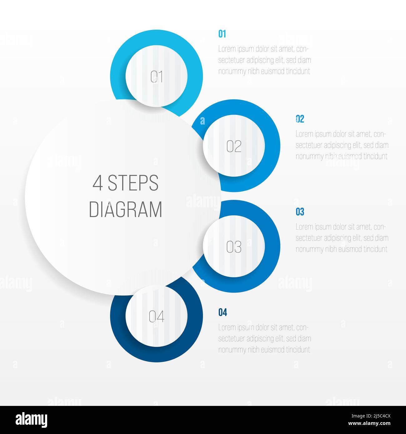 diagramme infographie moderne du processus en 4 étapes Image ...