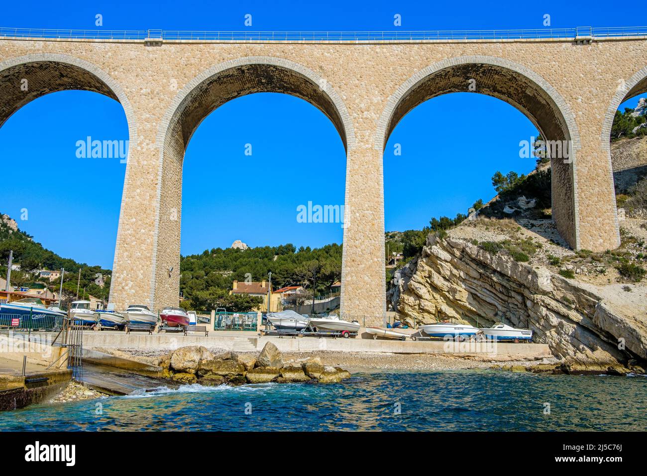 Viaduc de la Vesse le Rove Marseille France Paca 13 Banque D'Images