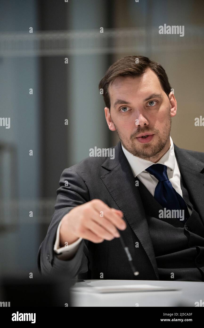Oleksiy Honcharuk, premier ministre de l'Ukraine, à Londres, en novembre 2019. Un politicien ukrainien. Il a été Premier Ministre de l'Ukraine du 29 août 2019 au 4 mars 2020 photo de David Levenson/Alamy Banque D'Images