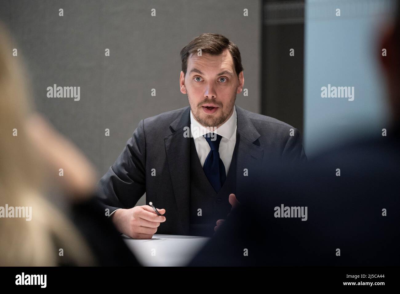 Oleksiy Honcharuk, premier ministre de l'Ukraine, à Londres, en novembre 2019. Un politicien ukrainien. Il a été Premier Ministre de l'Ukraine du 29 août 2019 au 4 mars 2020 photo de David Levenson/Alamy Banque D'Images