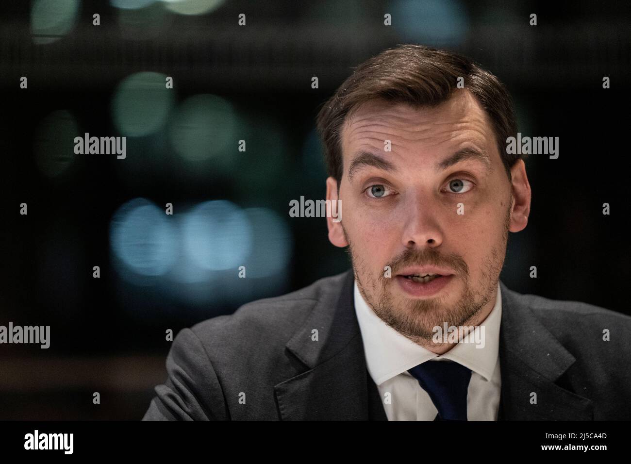 Oleksiy Honcharuk, premier ministre de l'Ukraine, à Londres, en novembre 2019. Un politicien ukrainien. Il a été Premier Ministre de l'Ukraine du 29 août 2019 au 4 mars 2020 photo de David Levenson/Alamy Banque D'Images