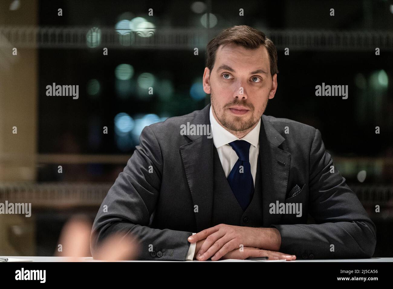 Oleksiy Honcharuk, premier ministre de l'Ukraine, à Londres, en novembre 2019. Un politicien ukrainien. Il a été Premier Ministre de l'Ukraine du 29 août 2019 au 4 mars 2020 photo de David Levenson/Alamy Banque D'Images