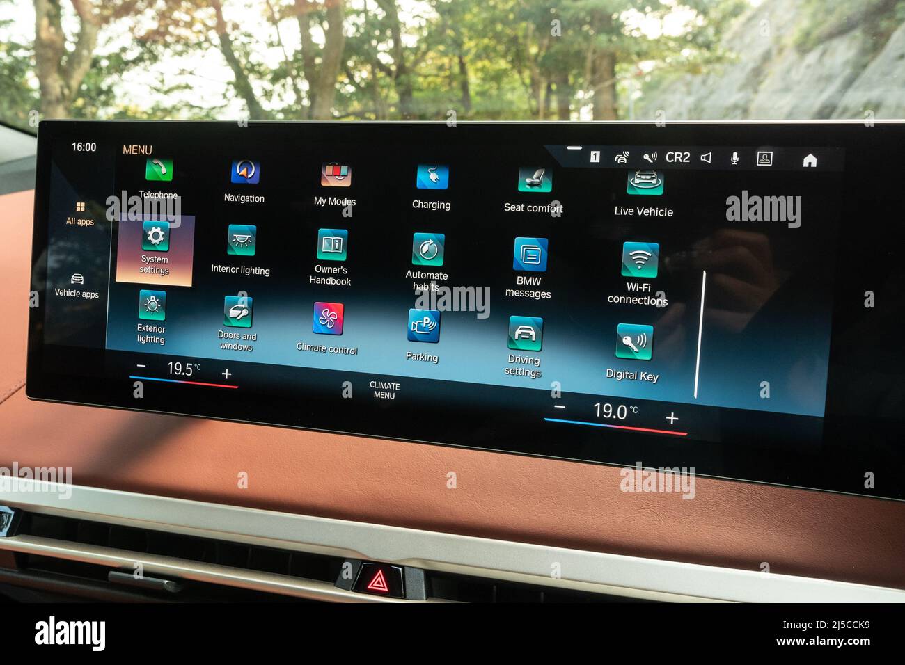 Hong Kong, Chine 11 novembre 2021 : BMW iX40 2022 Dashboard 11 2021 novembre à Hong Kong. Banque D'Images