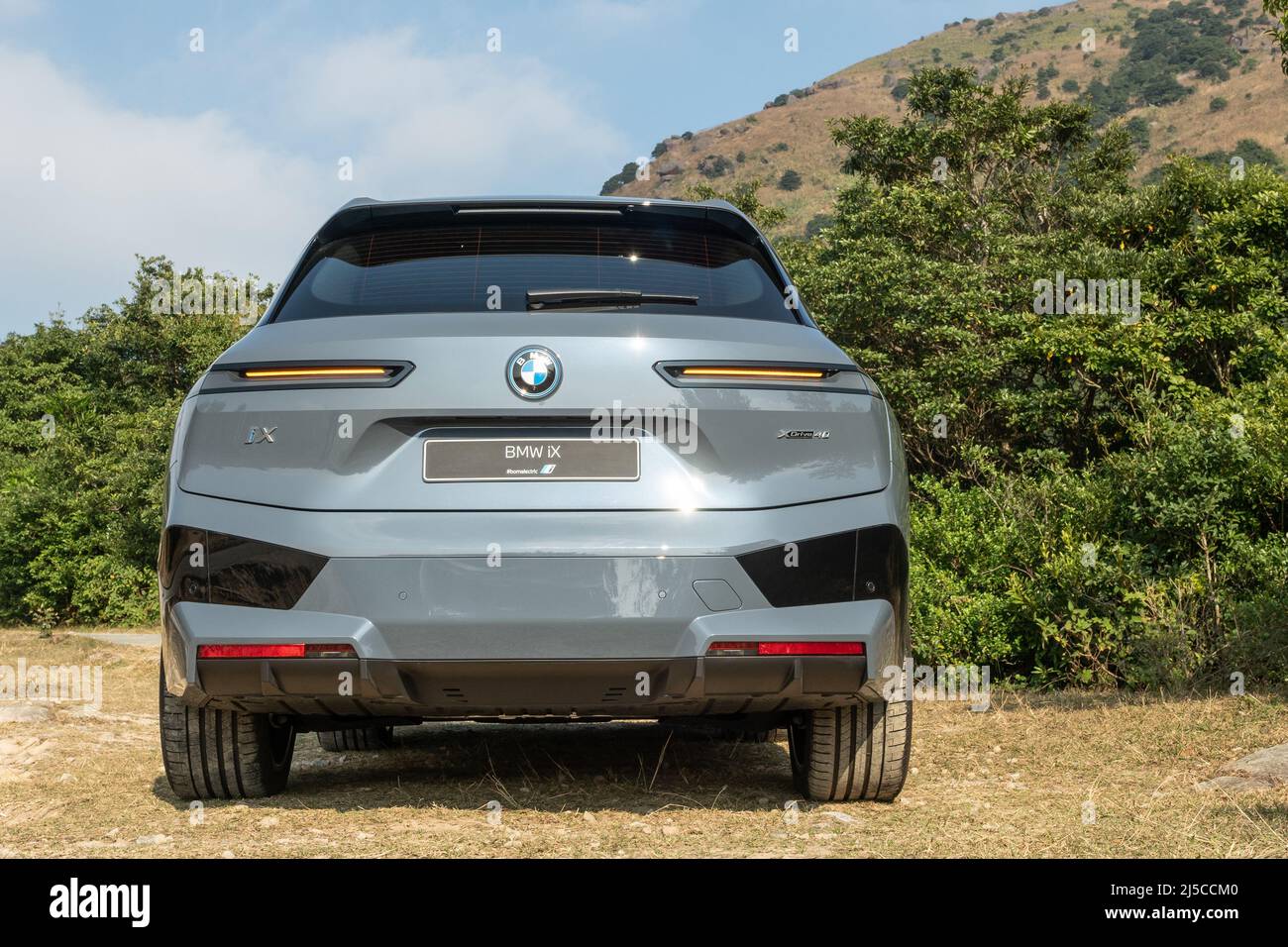 Hong Kong, Chine 11 novembre 2021 : Journée d'essai de BMW iX40 2022 11 2021 novembre à Hong Kong. Banque D'Images