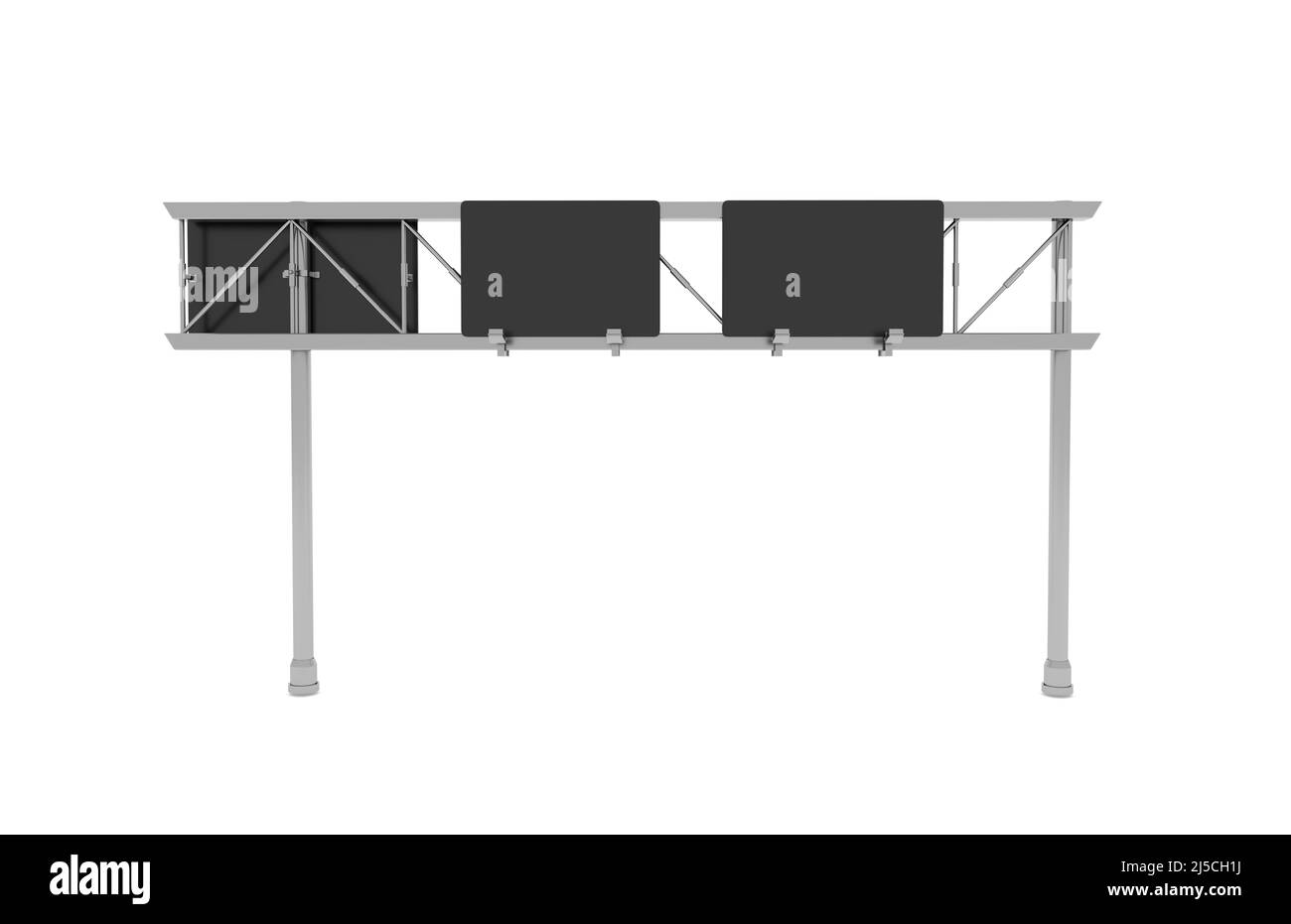Panneaux de signalisation sur fond blanc Banque D'Images