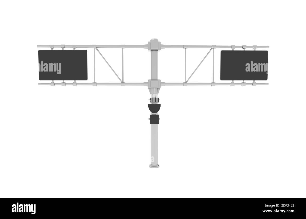 Panneaux de signalisation sur fond blanc Banque D'Images