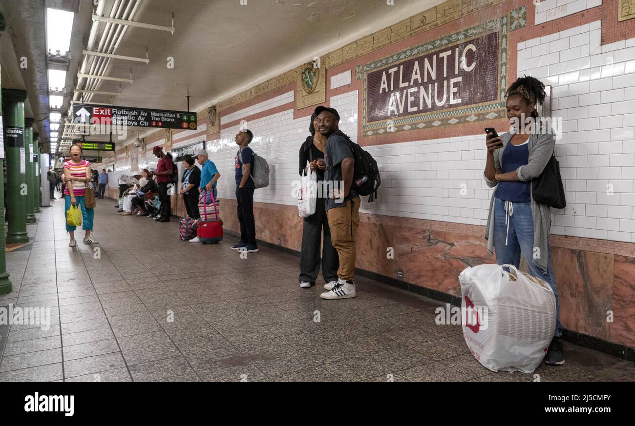 États-Unis, New York, 29 septembre 2019. Station de métro Atlantic Avenue à Brooklyn le 29 septembre 2019. [traduction automatique] Banque D'Images