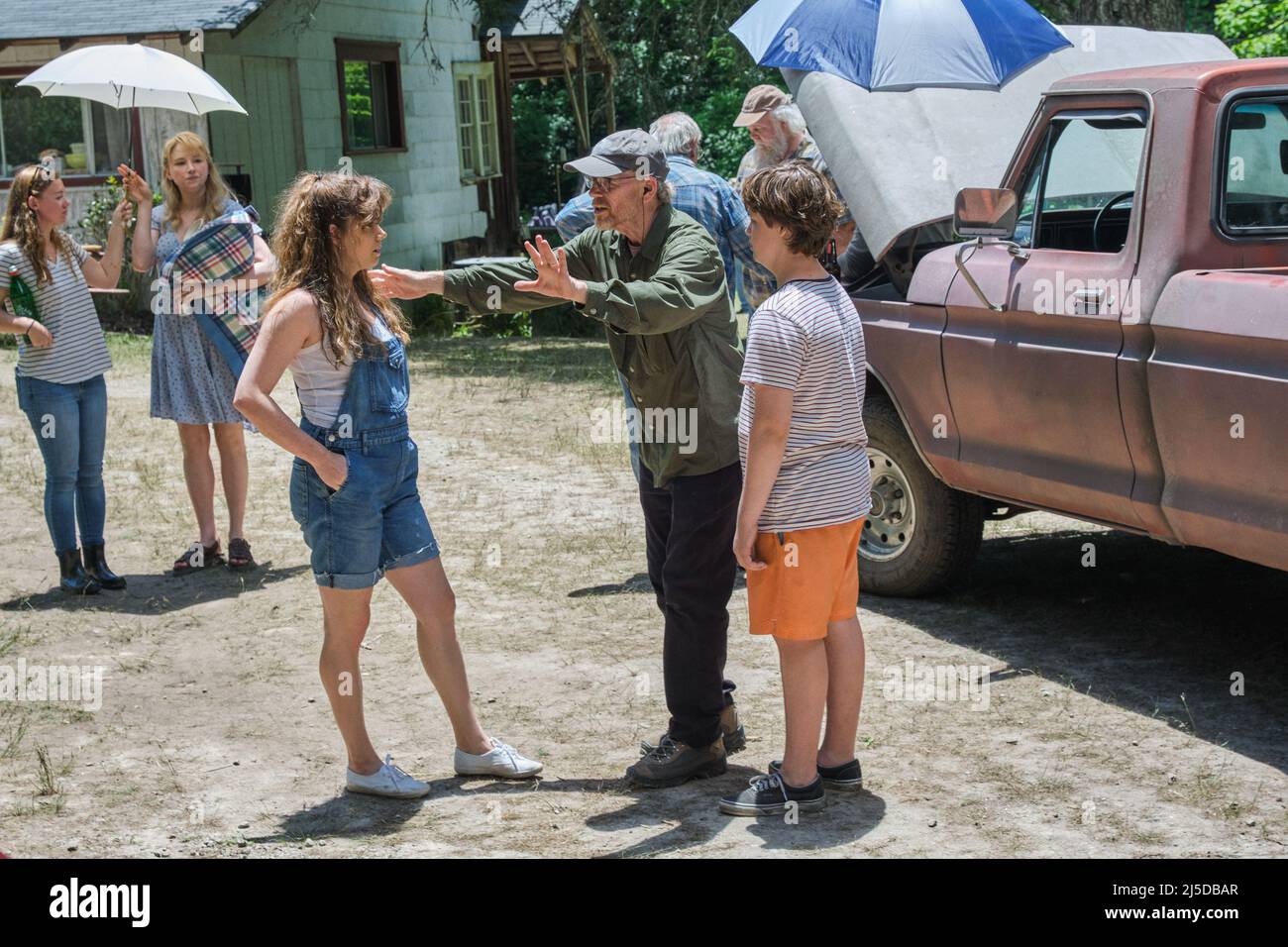 Hillbilly Elegy année : 2020 Etats-Unis Directeur : Ron Howard Haley Bennett, Amy Adams, Ron Howard, Owen Asztalos photo prise de vue Banque D'Images