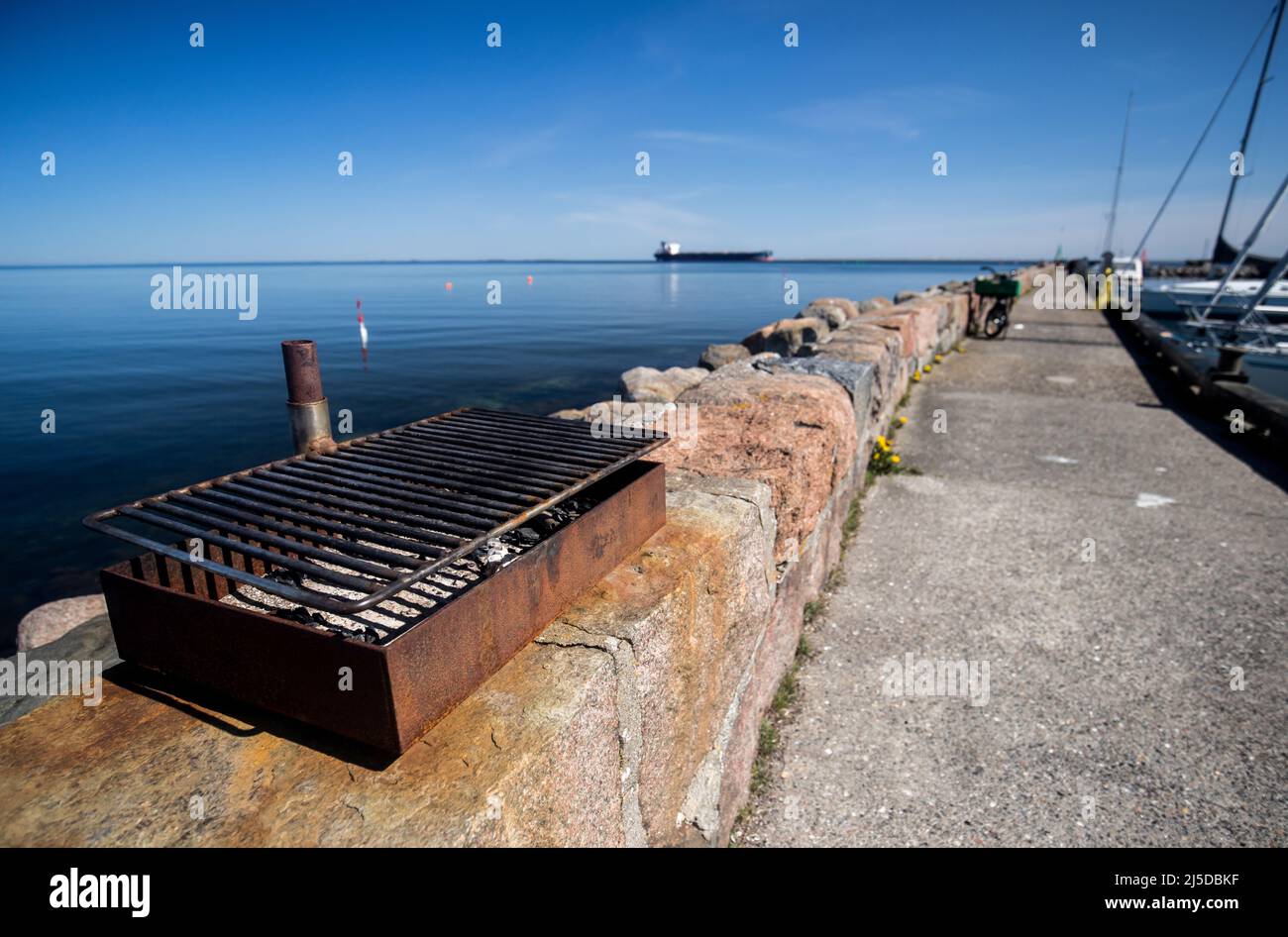 Port de Dragor au danemark par une journée ensoleillée Banque D'Images