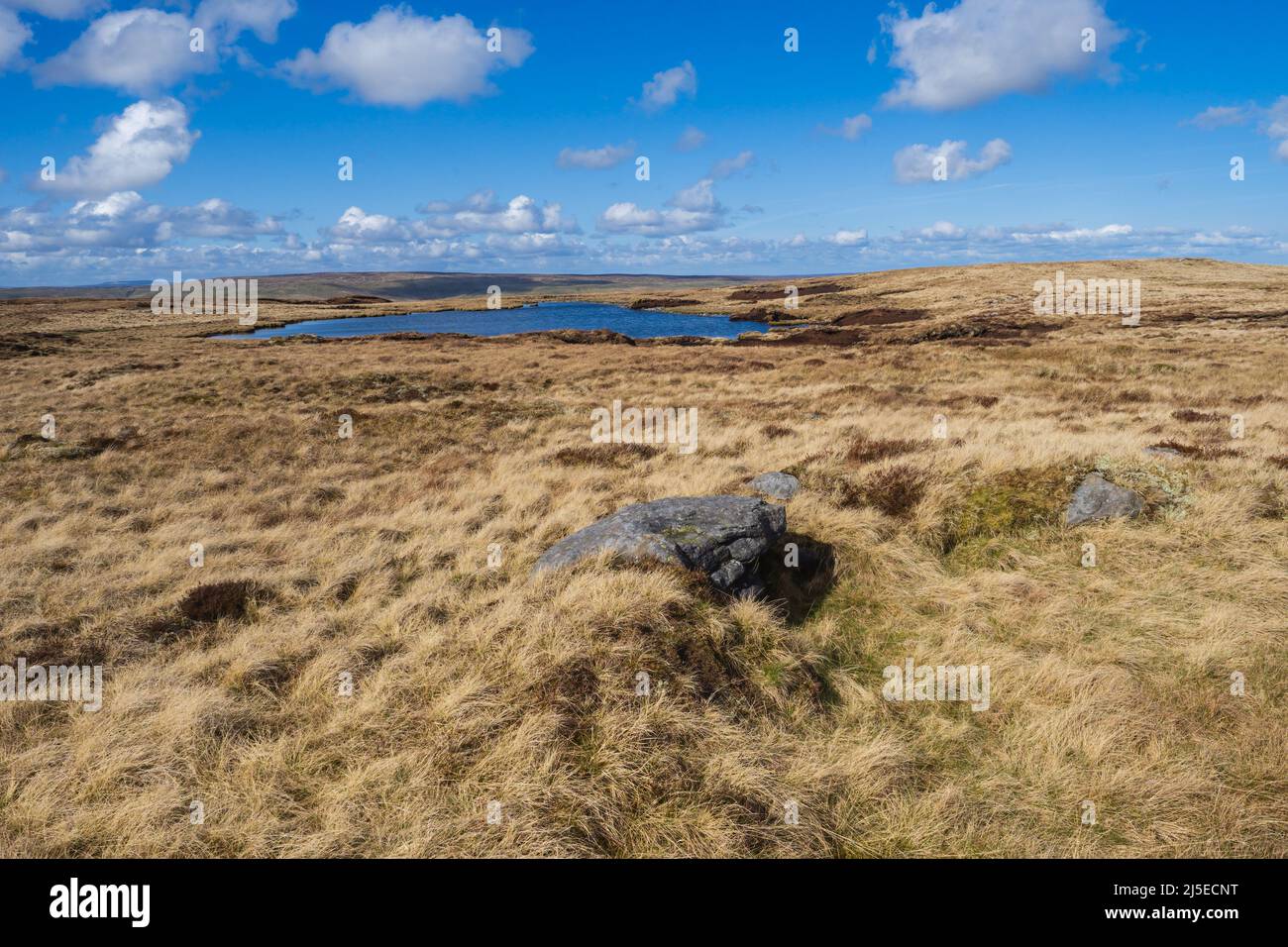 Birks Tarn sur Birks tomba au-dessus de littondale dans les Yorkshire Dales Banque D'Images