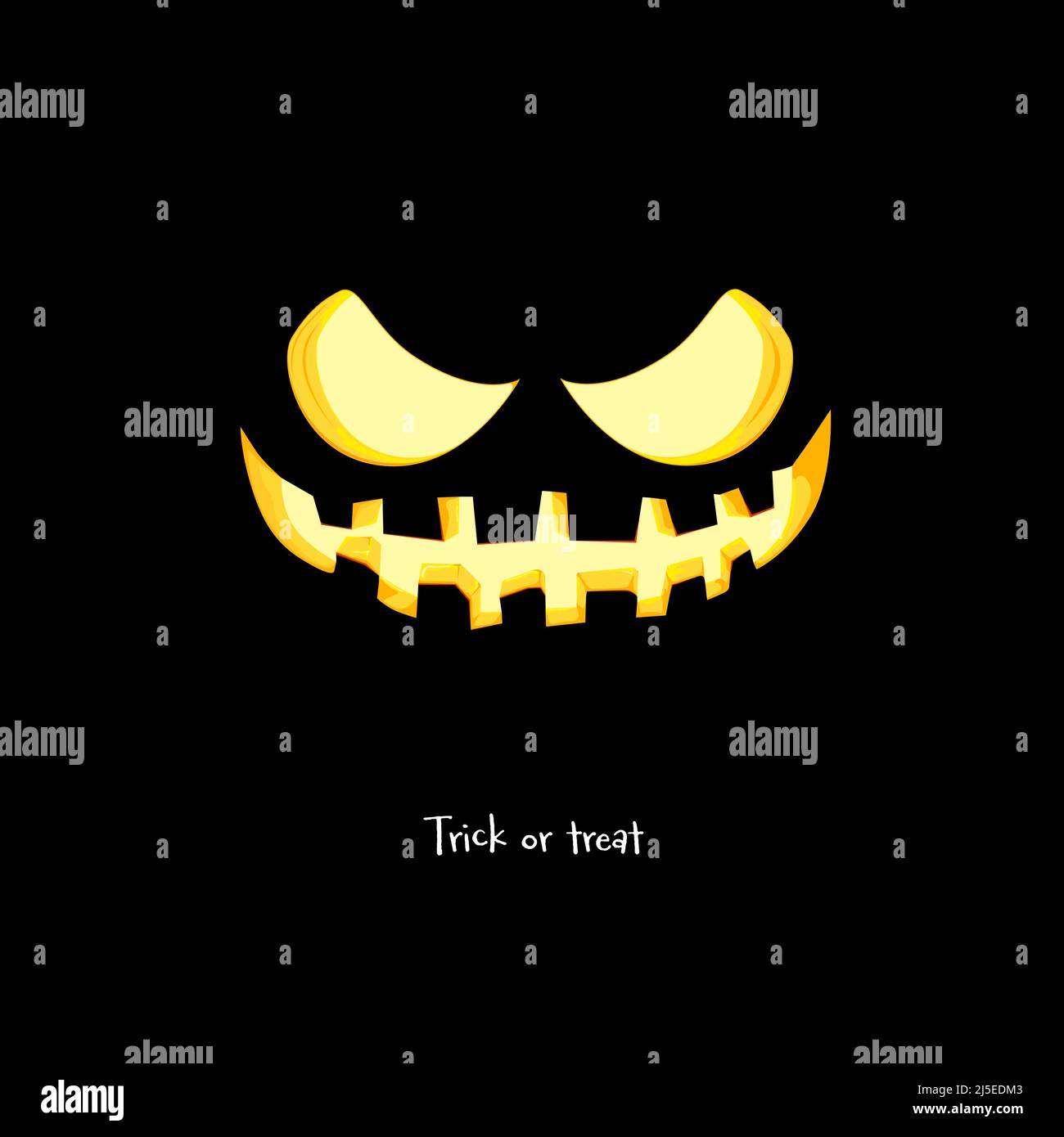 Illustration vectorielle. Halloween. Trick or Treat. Illustration de Vecteur