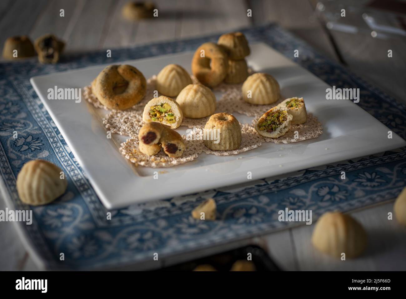 Biscuit au beurre arabe ma'amoul Banque D'Images