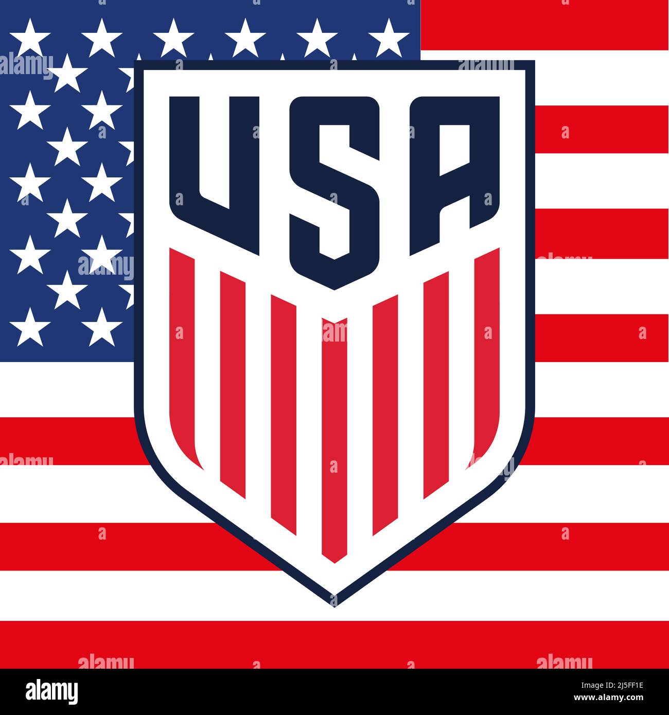 T-shirt Hockey USA Drapeau Américain - Coton Fait Main Aux États-Unis - Neuf Avec étiquettes