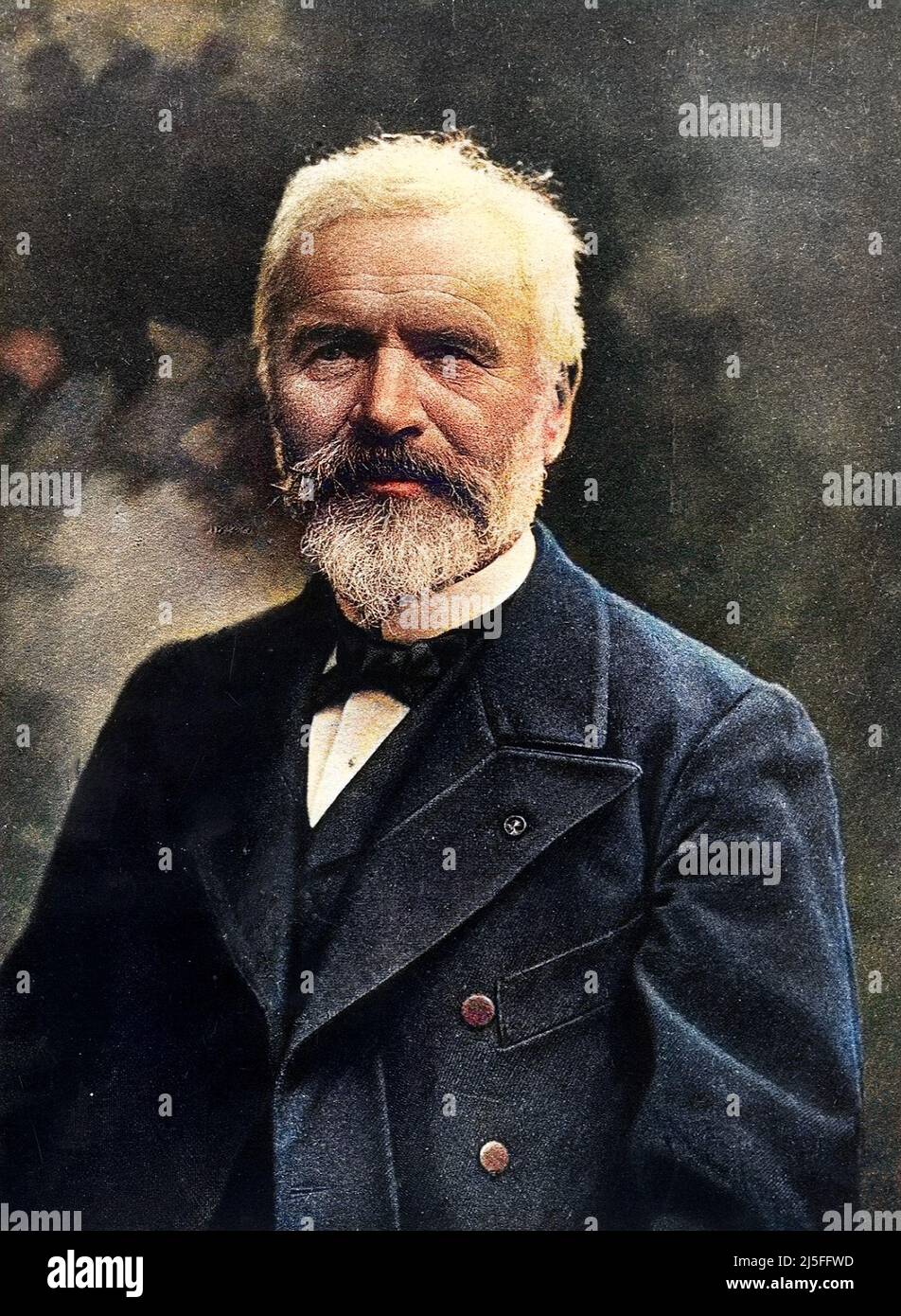 Portrait de Marie Ennemond Camille Jordan(1838-1922) mathématicien français. Banque D'Images