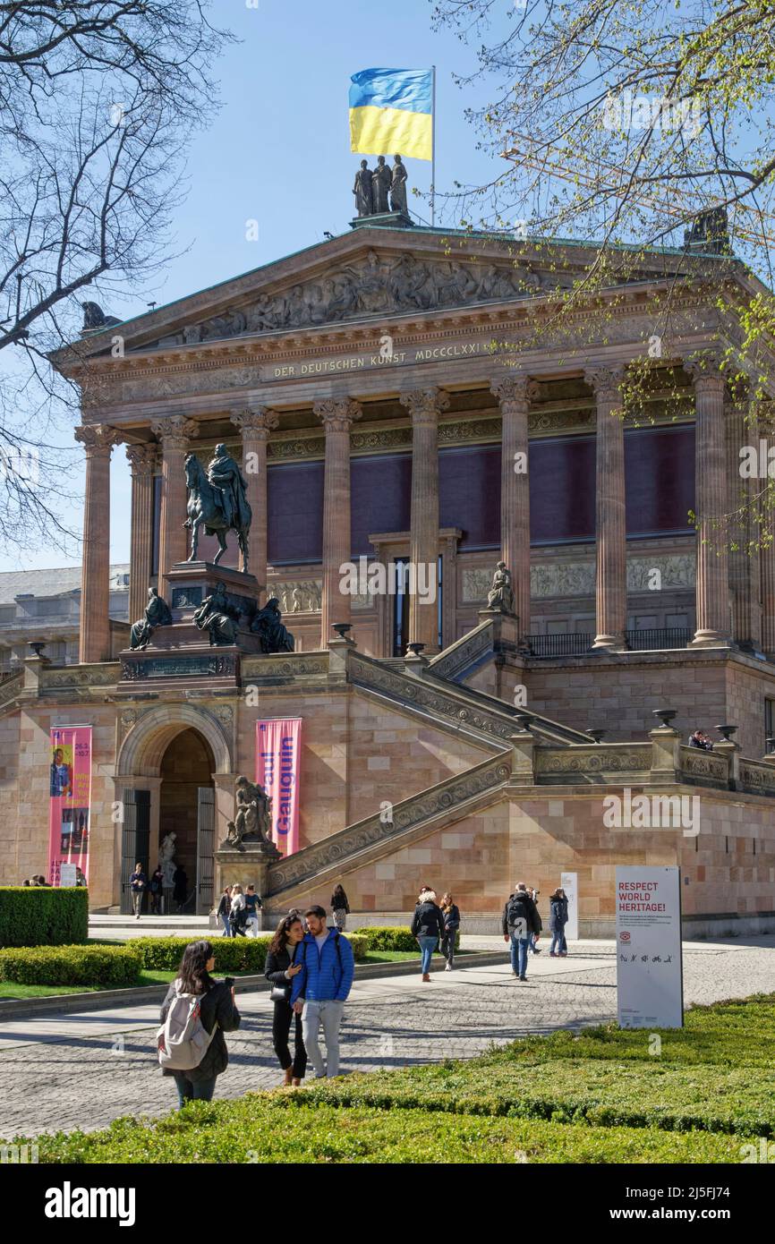 Alte Nationalgalerie, Bronzestatue Friedrich Wilhelm IV. Zu Pferde, Museumsinsel, Berlin Mitte, Berlin, Allemagne, Europe Banque D'Images