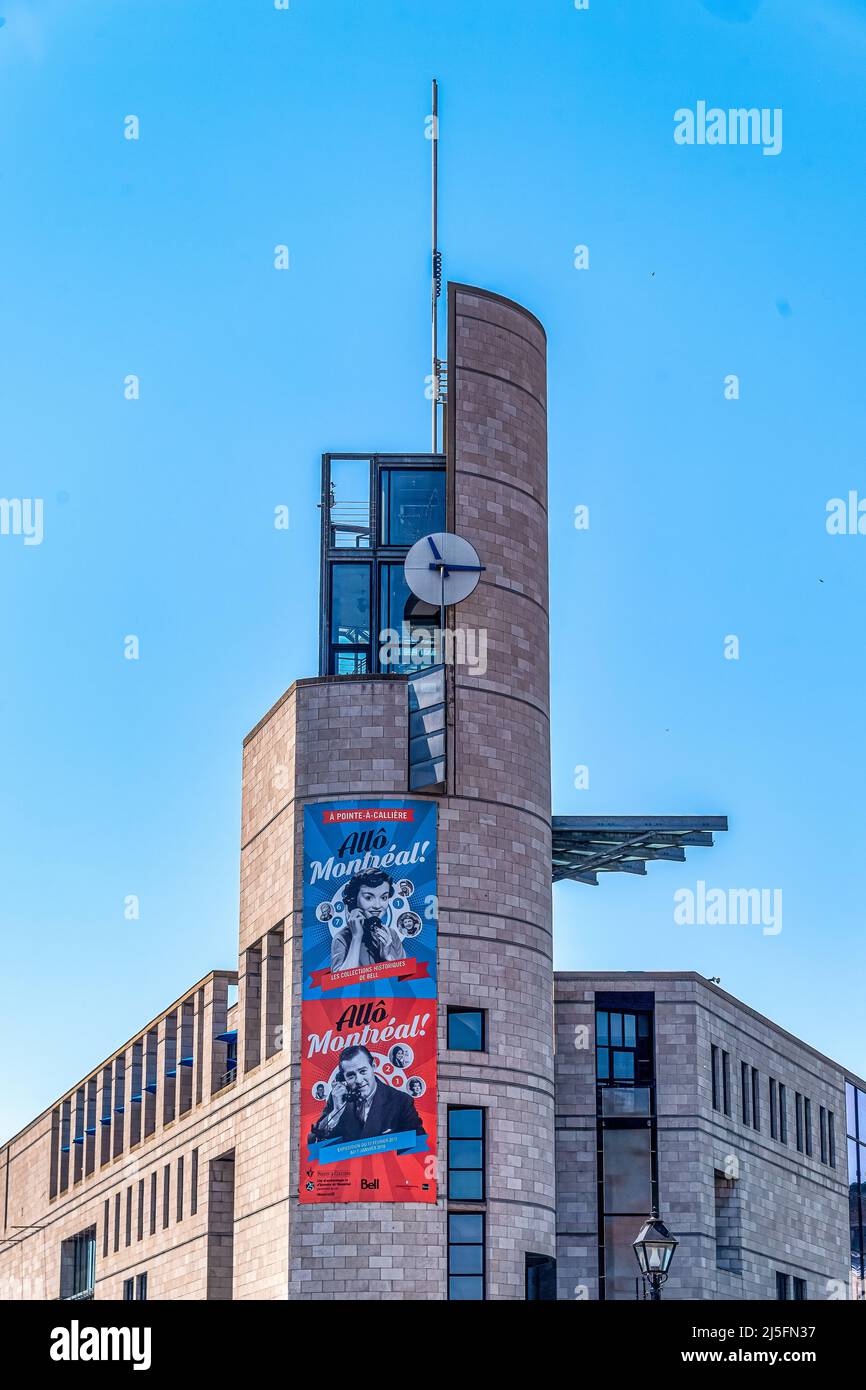 Musée de Pointe-à-Callière. La vie quotidienne à Montréal, Canada, 2017 Banque D'Images